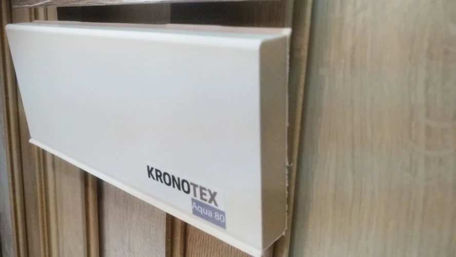 Плинтус МДФ Кронотекс / Kronotex Aqua 80 Белый на Otdelka1.ru