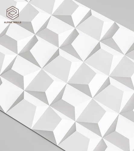 Декоративная панель Alpine Walls Geometrium ECOGR0202W Белый на Otdelka1.ru