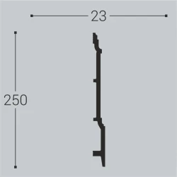 Плинтус напольный Bello Deco XPS П17 250x23