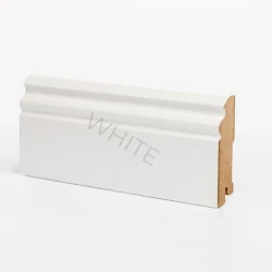 Плинтус МДФ Deartio Эконом White W 31-90 фигурный