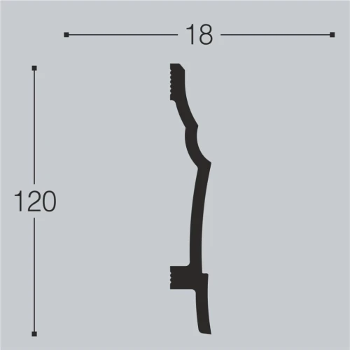 Плинтус напольный bello deco XPS П19 120x18 на Otdelka1.ru