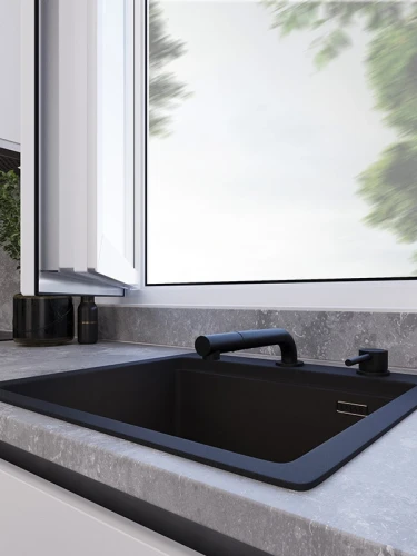 Смеситель EMAR EC-7027 ЕС - 7027 Black на Otdelka1.ru