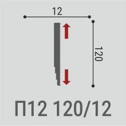 Плинтус потолочный Де-Багет П12 120-12