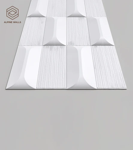Декоративная панель Alpine Walls Geometrium ECOGR0210W Белый на Otdelka1.ru