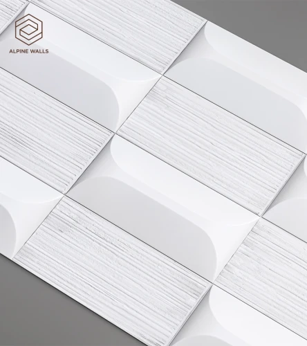 Декоративная панель Alpine Walls Geometrium ECOGR0210W Белый на Otdelka1.ru