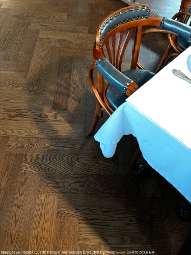 Кварцевый паркет Quartz Parquet Английская елка 5/0.6 мм 33-410 Дуб Рустикальный на Otdelka1.ru