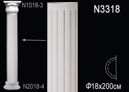 Полуколонна Perfect / Перфект N3318 на Otdelka1.ru