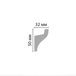 Плинтус потолочный Decomaster D506