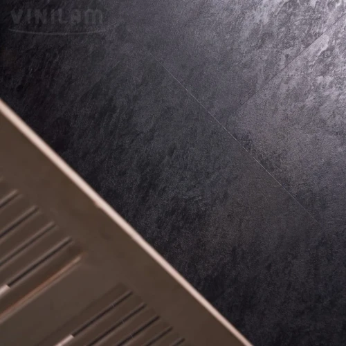 Виниловая плитка Винилам / Vinilam Ceramo 61607 Сланцевый черный на Otdelka1.ru