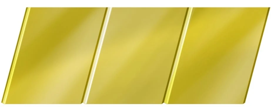 Реечный потолок Ceiling group 150C 151 Золото зеркало на Otdelka1.ru