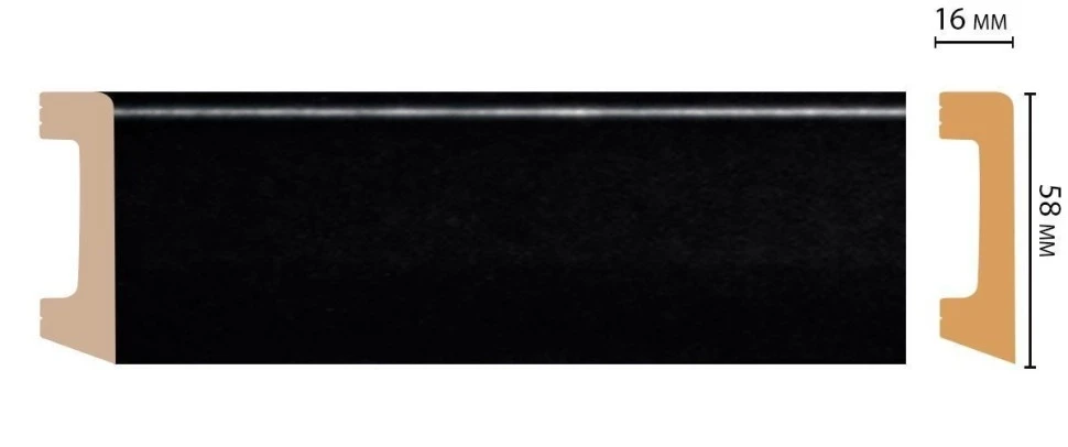 Плинтус напольный Decomaster D234-195 на Otdelka1.ru