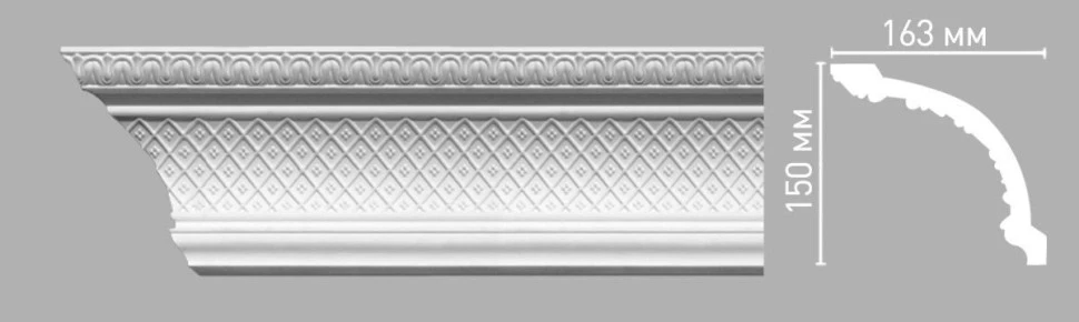 Плинтус потолочный Decomaster 95140 на Otdelka1.ru