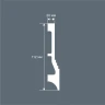 Плинтус Cosca PX047 112x20 Экополимер на Otdelka1.ru