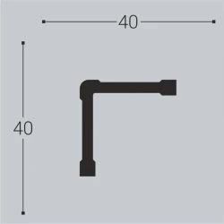Угол Bello Deco XPS У4 40x40