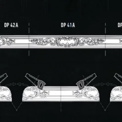 Плинтус потолочный Decomaster DP-40A