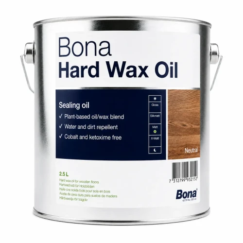 Масло + воск Bona Hard Wax Oil 2.5л на Otdelka1.ru