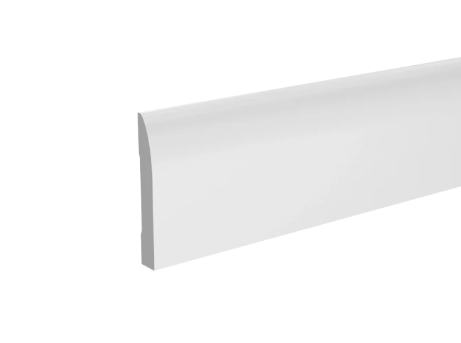 Плинтус белый Ultrawood Base 0017p 2000x100x14 на Otdelka1.ru