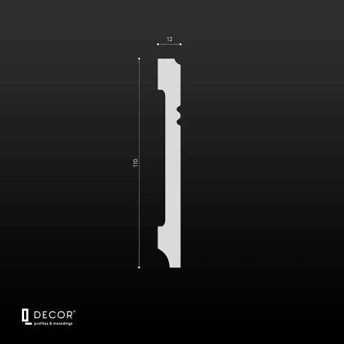 Дюрополимерный плинтус Q Decor SX026 на Otdelka1.ru