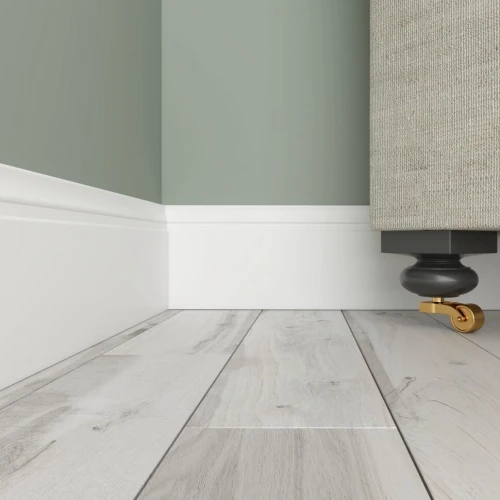 Плинтус белый Ultrawood Base 5214p 2000x133x12 на Otdelka1.ru