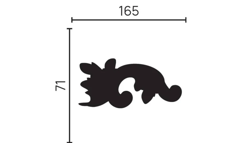 Декоративный элемент Decor Dizayn H1-DD002 LR на Otdelka1.ru