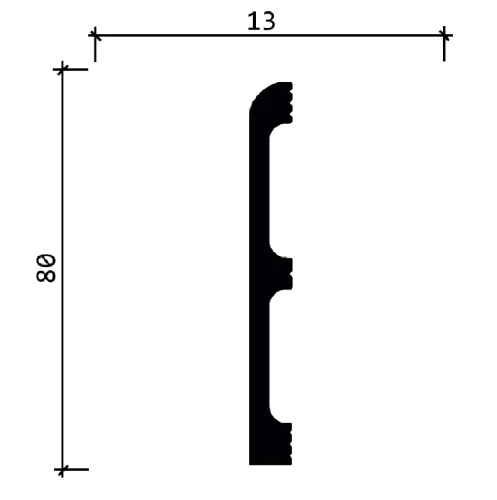 Плинтус полимерный Decor Dizayn 706-10 на Otdelka1.ru