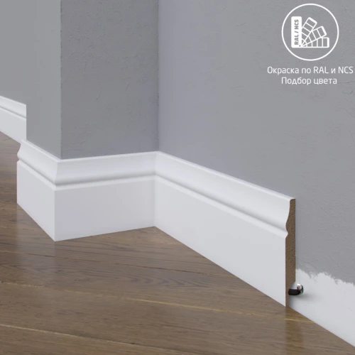 Плинтус МДФ Madest Decor 04-083-10 окрашенный по RAL/NCS на Otdelka1.ru