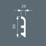 Плинтус Cosca PX014 99х20 экополимер на Otdelka1.ru