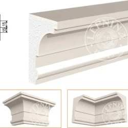 Фасадный карниз LepninaPlast КВ-200/4