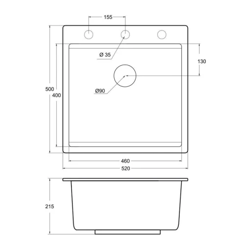Мойка EMAR EMQ-1520.Q EMQ-1520.Q Морион на Otdelka1.ru