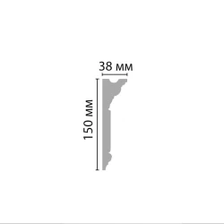 Карниз потолочный Decomaster D214-56