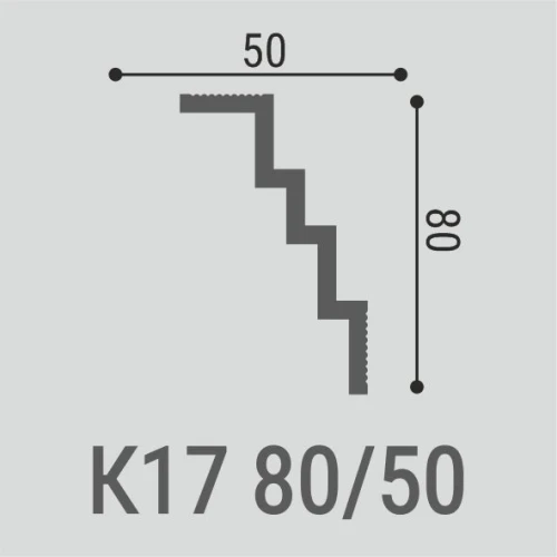 Карниз bello deco XPS К17 80x50 на Otdelka1.ru