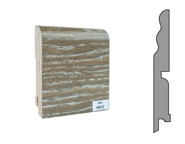 Плинтус шпонированный Finitura Dekor 120x15 №022 на Otdelka1.ru