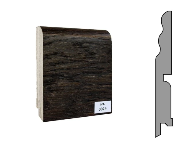 Плинтус шпонированный Finitura Dekor 120x15 №024 на Otdelka1.ru