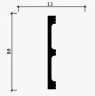 Плинтус Decor Dizayn 708-66SH на Otdelka1.ru