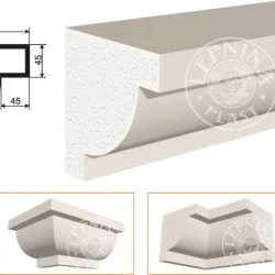 Фасадный карниз LepninaPlast КВ-220/5