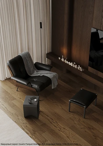 Кварцевый паркет Quartz Parquet Классик 7/1.2 мм 1258-59 Дуб Кедровый Латте на Otdelka1.ru