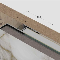 Теневая рейка Laconistiq Multilevel Classic Черный матовый