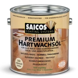 Масло с твердым воском Saicos Premium Hartwachsol 3333 пур 2.5л