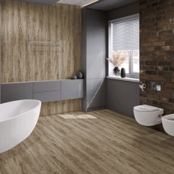Кварц-виниловая плитка Damy Floor Family клеевая Дуб Имбирный