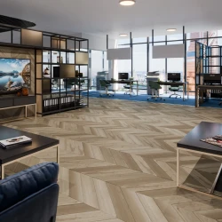 Кварц-виниловая плитка Damy Floor Chevron клеевая Сен-Жермен