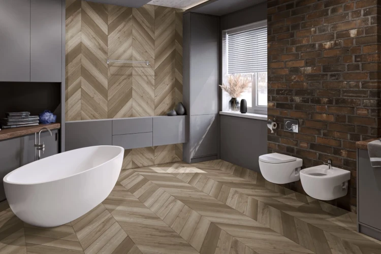 Кварц-виниловая плитка Damy Floor Chevron клеевая Сен-Жермен на Otdelka1.ru