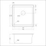 Мойка EMAR EMQ-1455.P EMQ-1455.P Алмаз на Otdelka1.ru