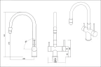 Смеситель EMAR ЕС - 3015 ЕС - 3015 PVD Dark на Otdelka1.ru