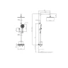 Душевая система Oulin OL-HT-2605 с термостатом и клавишным управлением на Otdelka1.ru