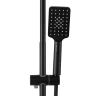 Душевая система Royce Корона RCS-112201BL, с гиг. душем, черн. мат. на Otdelka1.ru