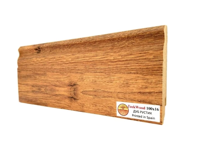 Плинтус МДФ Теквуд / Teckwood 100 мм Дуб Рустик на Otdelka1.ru