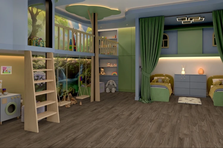 Кварц-виниловая плитка Damy Floor Family клеевая Орех Американский на Otdelka1.ru