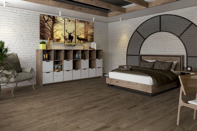 Кварц-виниловая плитка Damy Floor Family клеевая Орех Американский на Otdelka1.ru