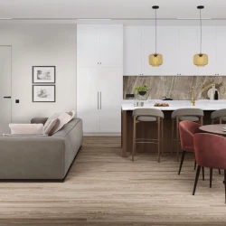 Кварц-виниловая плитка Damy Floor Family клеевая Дуб Селект