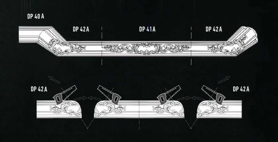 Угол внутренний Decomaster DP-42A на Otdelka1.ru